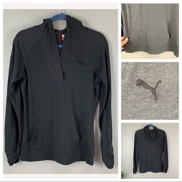 Puma Hooded V-Neck Sweater  - Picture 1 of 8